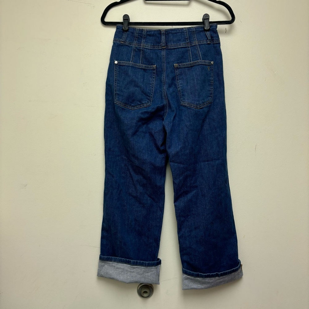 Anthropologie Pilcro Maisy Relaxed Cuff Mid Rise Straight Leg Jeans - Picture 4 of 16